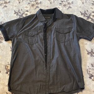 Michael Brandon Dark Gray Short Sleeve Shirt